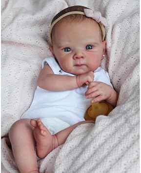 Angelbaby Realistic Newborn Baby Dolls - 18 inch Life Like Reborn Baby Doll Full Body Silicone Girl Little Bettie Anatomically Correct Doll Poseable Perfectly Cute Real Life Babies for Girls