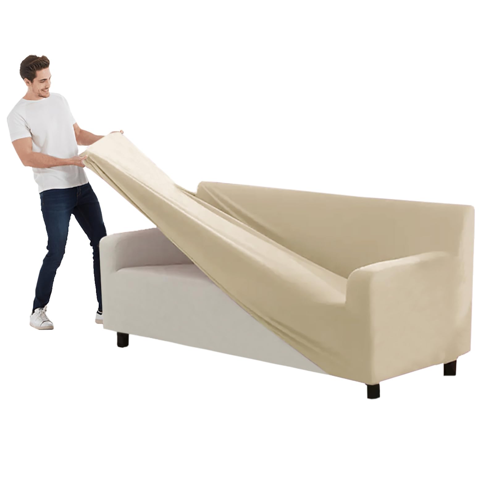 ZYXFYY Split Sectional Velvet Sofa Cover