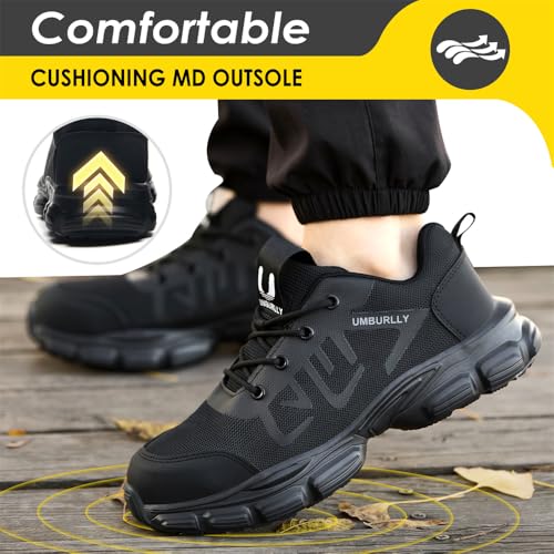 Image of Steel Toe Safety Shoes for Men Women Work Sneakers Breathable Lightweight Industrial & Construction Shoe