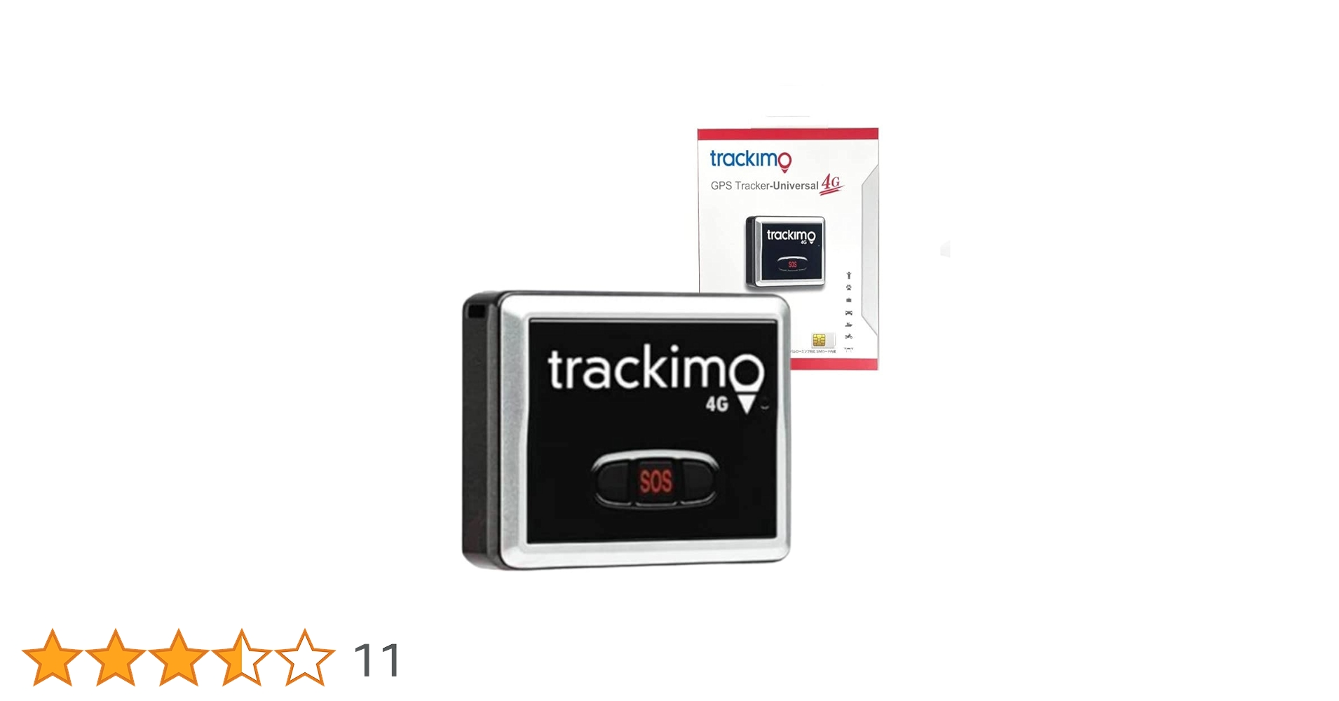 ガンジー　Trackimo　みちびき対応　美品　4G　TRKM010W 特典付き】トラッキモユニバーサル Trackimo Universal 4Gモデル