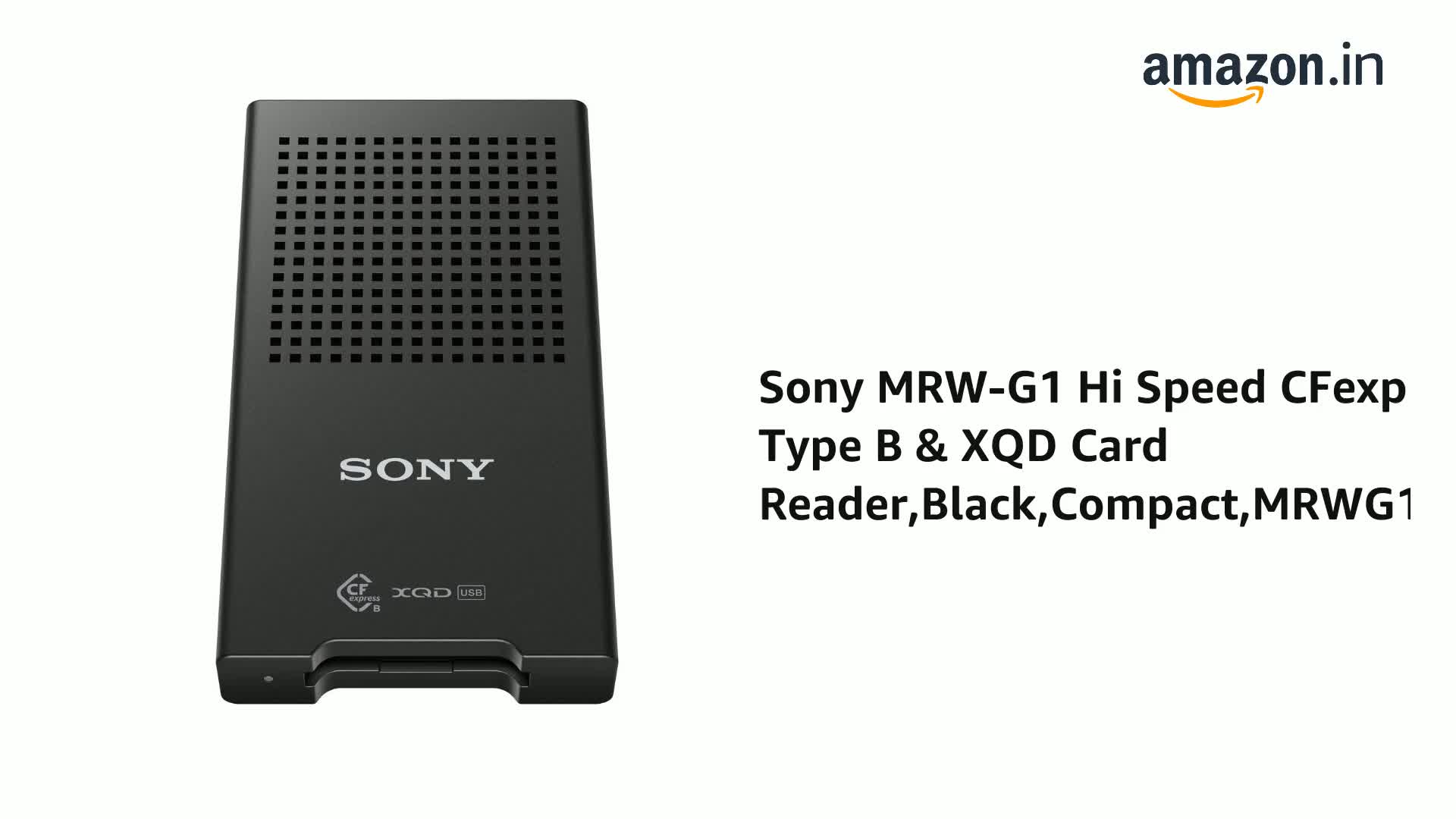 Sony MRW-G1 Hi Speed CFexpress Type B & XQD Card Reader,Black 