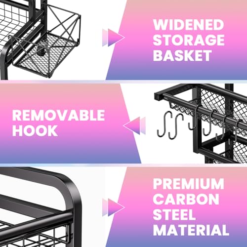 Dumbbells Rack and Organizer, Home Gym Storage Weight Rack with 360° Wheels, Multifunctional Gym Storage Holder for Yoga Mat, Yoga Ball,Foam Roller,Exercise Equipment - Image 6