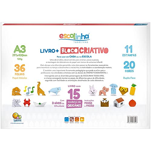Escolinha Livro+A3 Bloco Criativo (Origami)