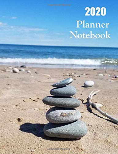 Buy 2020 Planner : Calming Beach Stacked Rocks Planner Book With ...