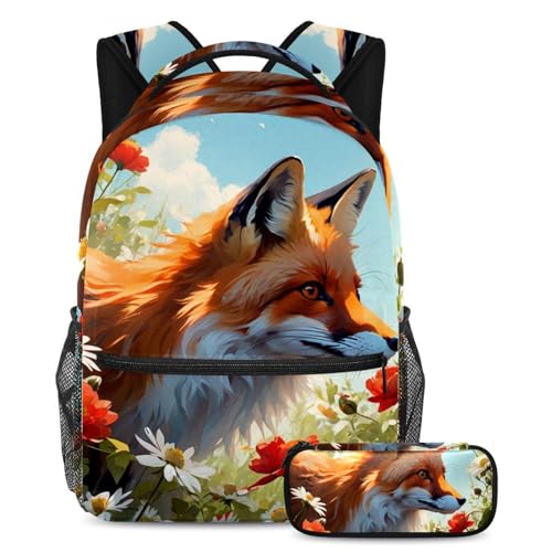 Sac à dos de jour pour enfant avec trousse assortie pour ranger toutes les affaires