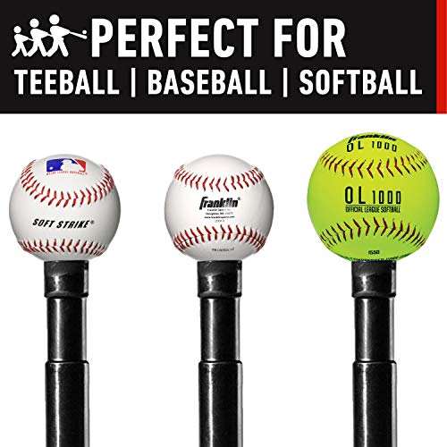 image for Franklin Sports Kids Teeball Batting Tee - 1 Position Hitting Tee for 