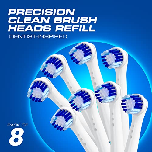 8-Pack Electric Toothbrush Replacement Heads - Brush Heads Refill Compatible With Oral-B Braun Professional Electric Precision Clean 7000/Pro 1000/9600/5000/3000/8000 #TOP1