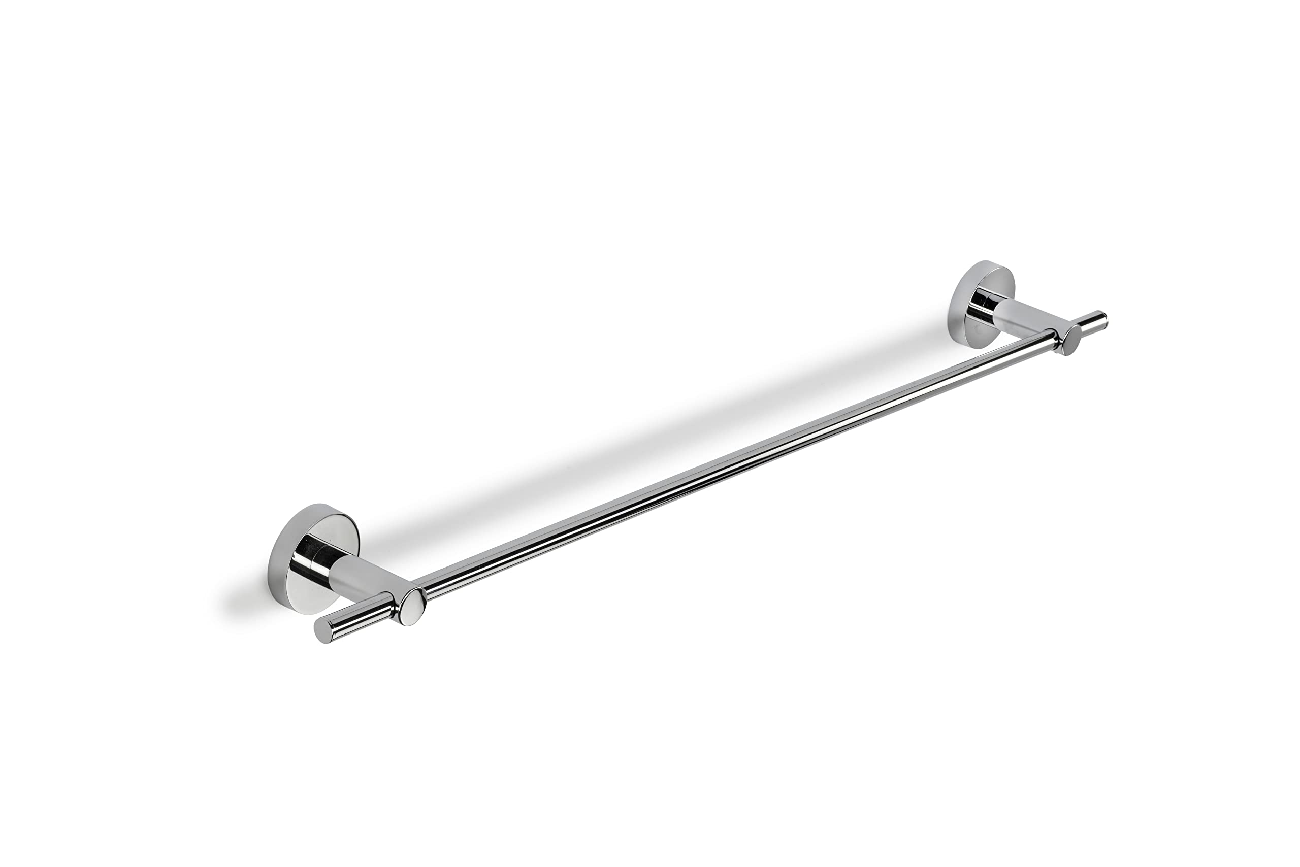 Croydex Silver Flexi-Fix Romsey Towel Rail With Zinc Alloy Construction, Chrome,