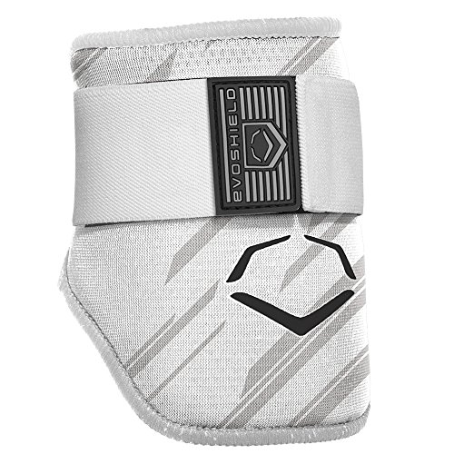 EvoShield MLB Batters Speed Stripe Elbow Guard, White, Adult
