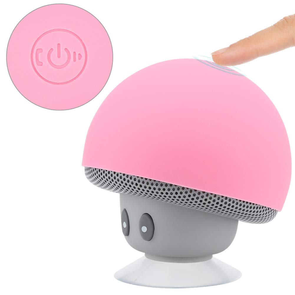 Mini Bluetooth Portable Mushroom Speaker Subwoofer with Good Sound Quality Simple Mobile Phone Holder for Music Playback and