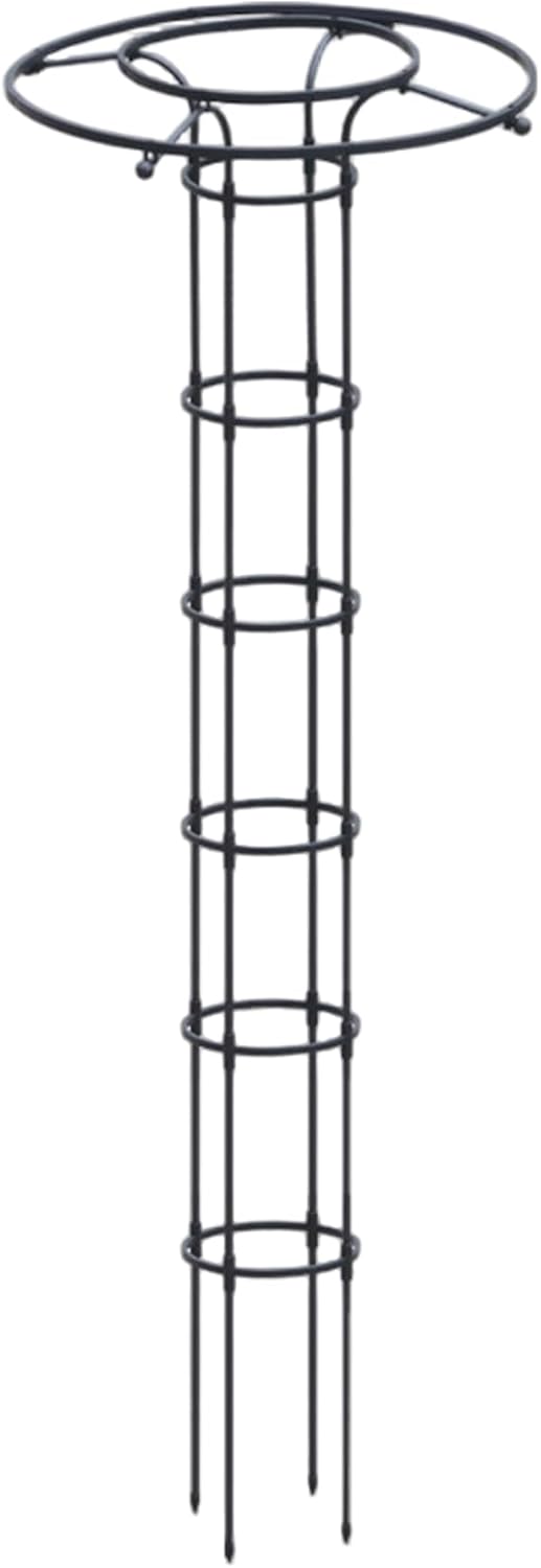Garden Trellis for Climbing Plants, 82.7 Inch Adjustable Garden Obelisk, Outdoor Flower Trellis Cage for Roses, Clematis, Vines in Patio, or Containers