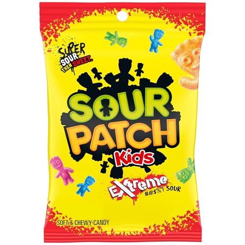 SOUR PATCH KIDS Extreme Sour Soft & Chewy Candy, 7.2 oz