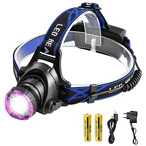 Genwiss caliente 5000LM CREE XM-L T6 XML 3 LED Modes design del foco del faro sport exterior de la lámpara de la cabeza 18650 Batería recargable luz de la cabeza de la antorcha resistente al agua