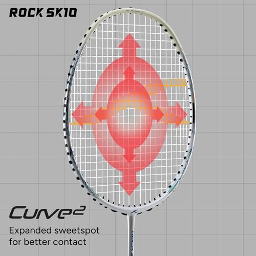 Image of Hundred Rock SK 10 Strung Badminton Racket with Full Cover