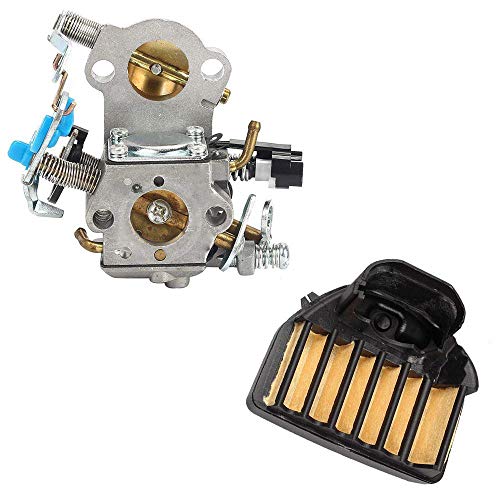 TOPEMAI WTA-29 Carburetor for Husqvarna 544883001 455E 455 Rancher 460 461 Gas Chainsaw with Air Filter Fuel Filter Spark Plug