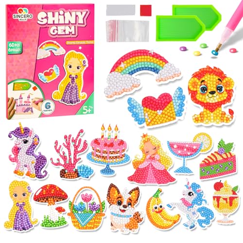 Sinceroduct DIAMOND ART STICKERS KITS 60 Pcs 5D Diamond Art Stickers cover