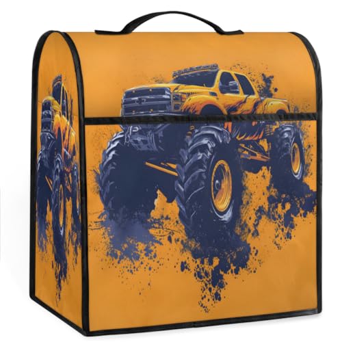 Coffee Maker Cover Car Printing Kitchen Appliance Covers Small Appliance Covers Blender Cover Juicer Cover Dust Covers for Kitchen Appliances with Top Handle and Pockets,Washable,C70