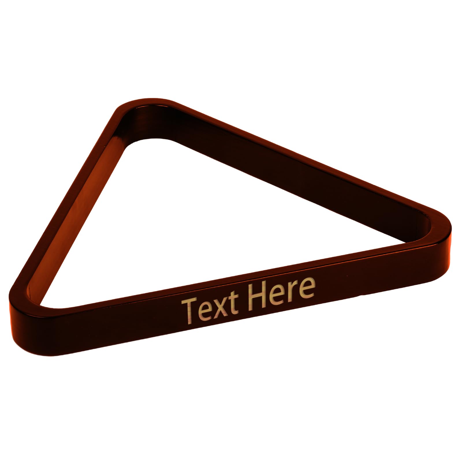 ZZHZBE Personalized Custom Engraved Wooden Billiard Ball Triangle Rack for -1/4 inches Billiard, colos
