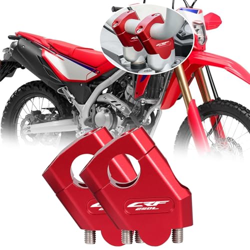 HUANGCJCJ For CRF250L CRF250L �����[ Rally 2026+ �p �n���h���o�[���C�U�[ �n�C�g�A�b�v �N�����v�}�E���g �s�b�g crf250l rally 2013-2026+ �o�C�N�A�N�Z�T���[ (���b�h) [���s�A���i]