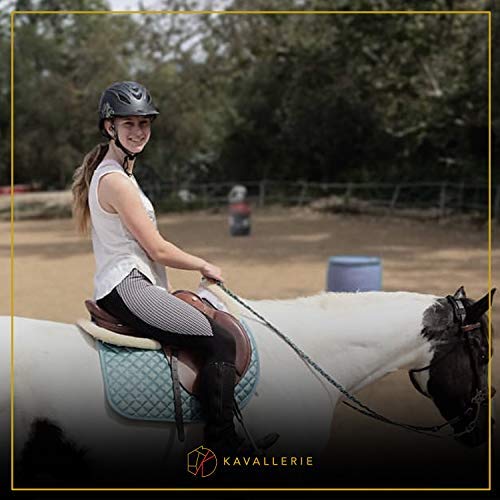 3D Air-Mesh Half Pad with Gel Padding for English Saddles, Best for Horses Under Saddle