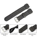 18mm Nylon strap Replacement band Compatible with Casio AE-1200WH SGW-300H SGW-400H AQ-S810W leather band - Image 2