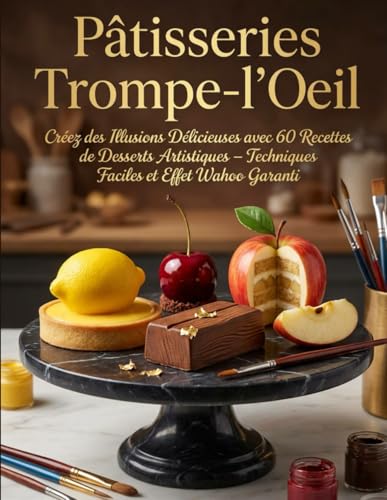 PÂTISSERIES TROMPE-L’ŒIL: Créez des Illusions Délicieuses avec 60 Recettes de Desserts Artistiques – Techniques Faciles et Effet Wahoo Garanti