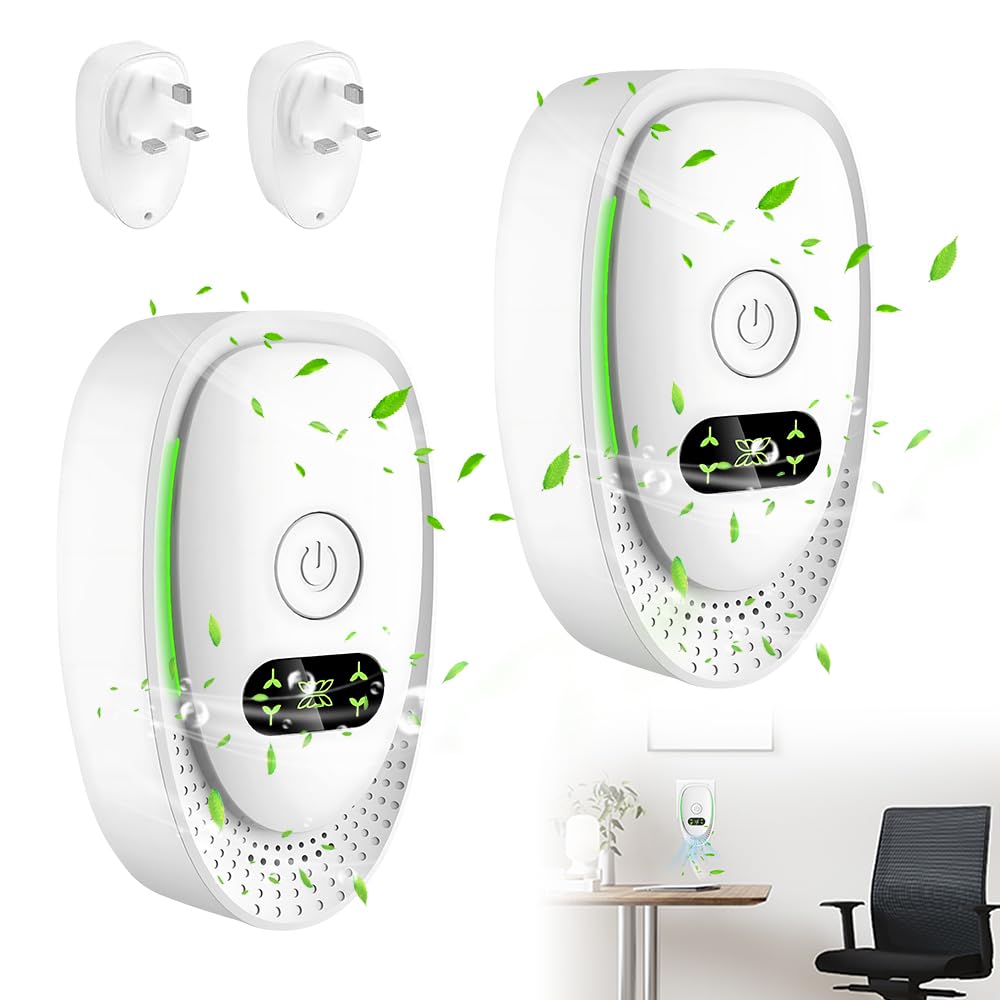 Plug-In Negative Ion Air Purifier, 2 Pack Plug in Air Purifier, Portable Mini Ioniser for Home, Quiet Plug In Air Purifiers For Home for Bedroom, Kitchen, Toilets, Pets, Smoke Odor Removal — view 8