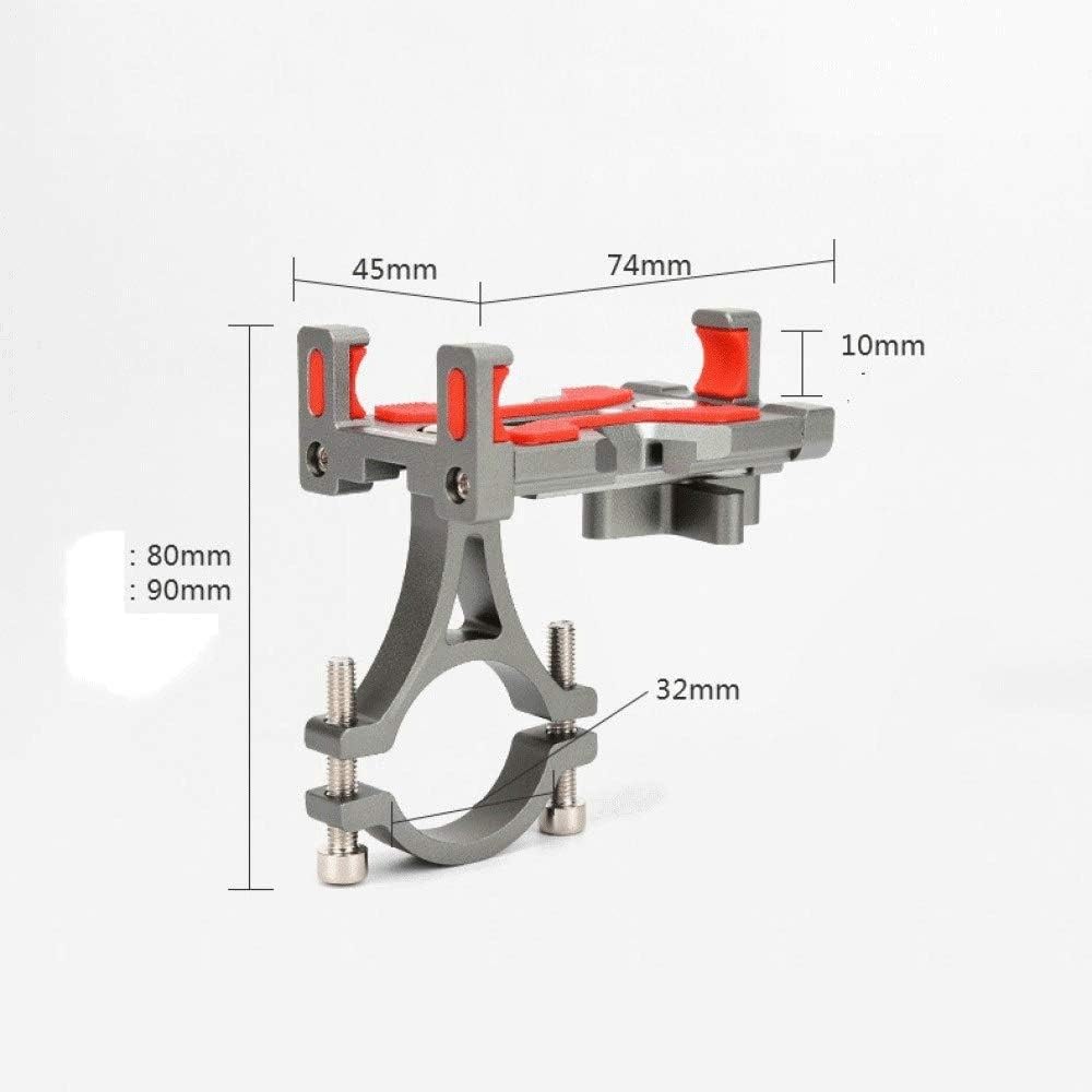 Bike Phone Mount - Aluminum Alloy Universal Adjustable Bike Mount Cell Phone Mount Holder Rotating Cradle Clamp for Bicycle Motorbike All Smartphones (Black)(White-Fruit peach5)