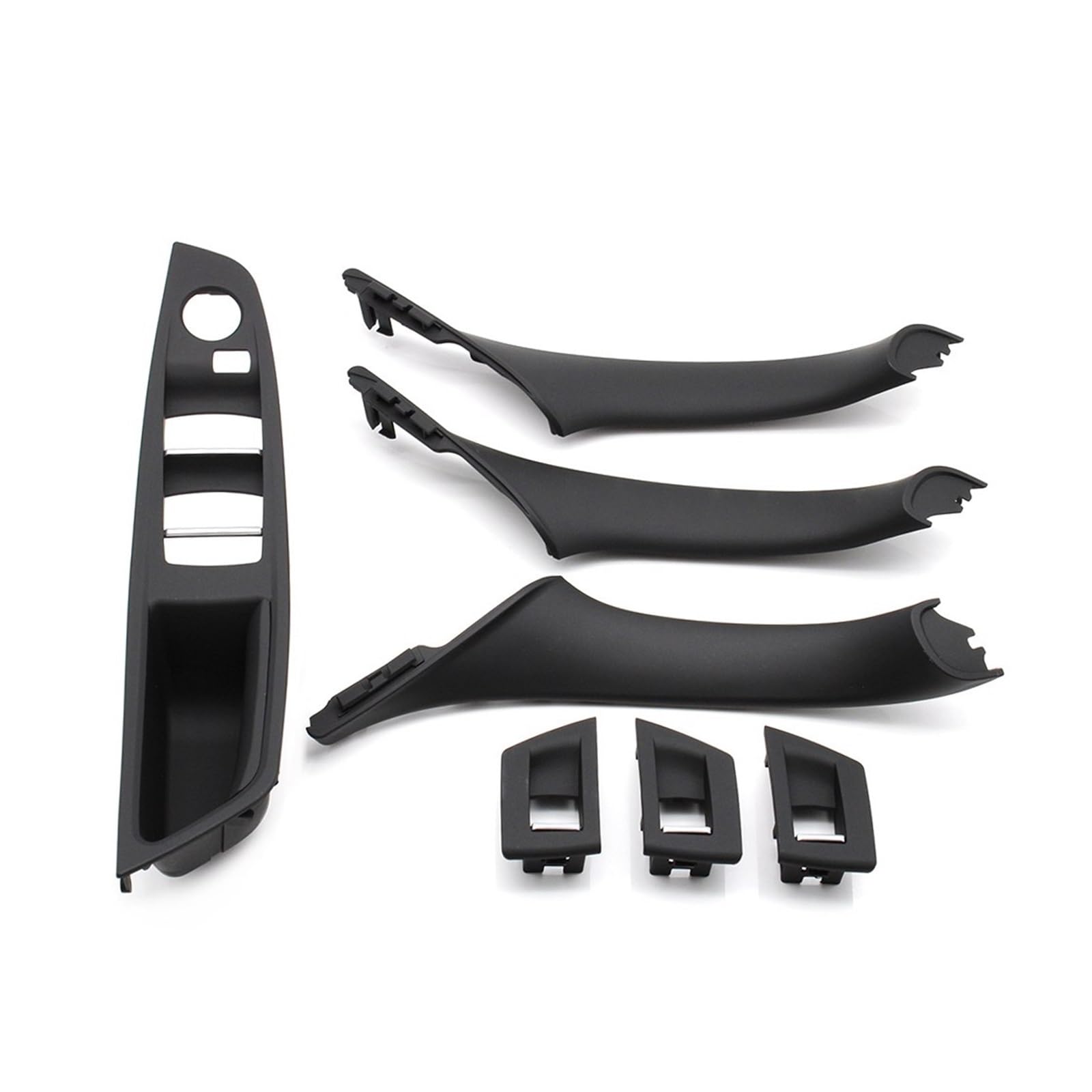 Nqkcuac Lhd Black 7Piece Door Pull Handle For Bmw F10 F11 F18 520 523 525 528 51417225865 Lhd Car Inner Passenger Door Panel Handle Pull Trim Cover