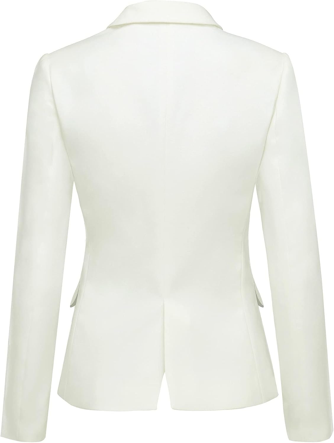 LookbookStore Womens Notched Lapel Pockets Button Work Office Blazer Jacket Suit