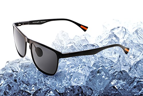 YOUGARR GROUP mens sunglasses polarized Wayfarer Sunglasses Polarized Metal Frame for mens sunglasses