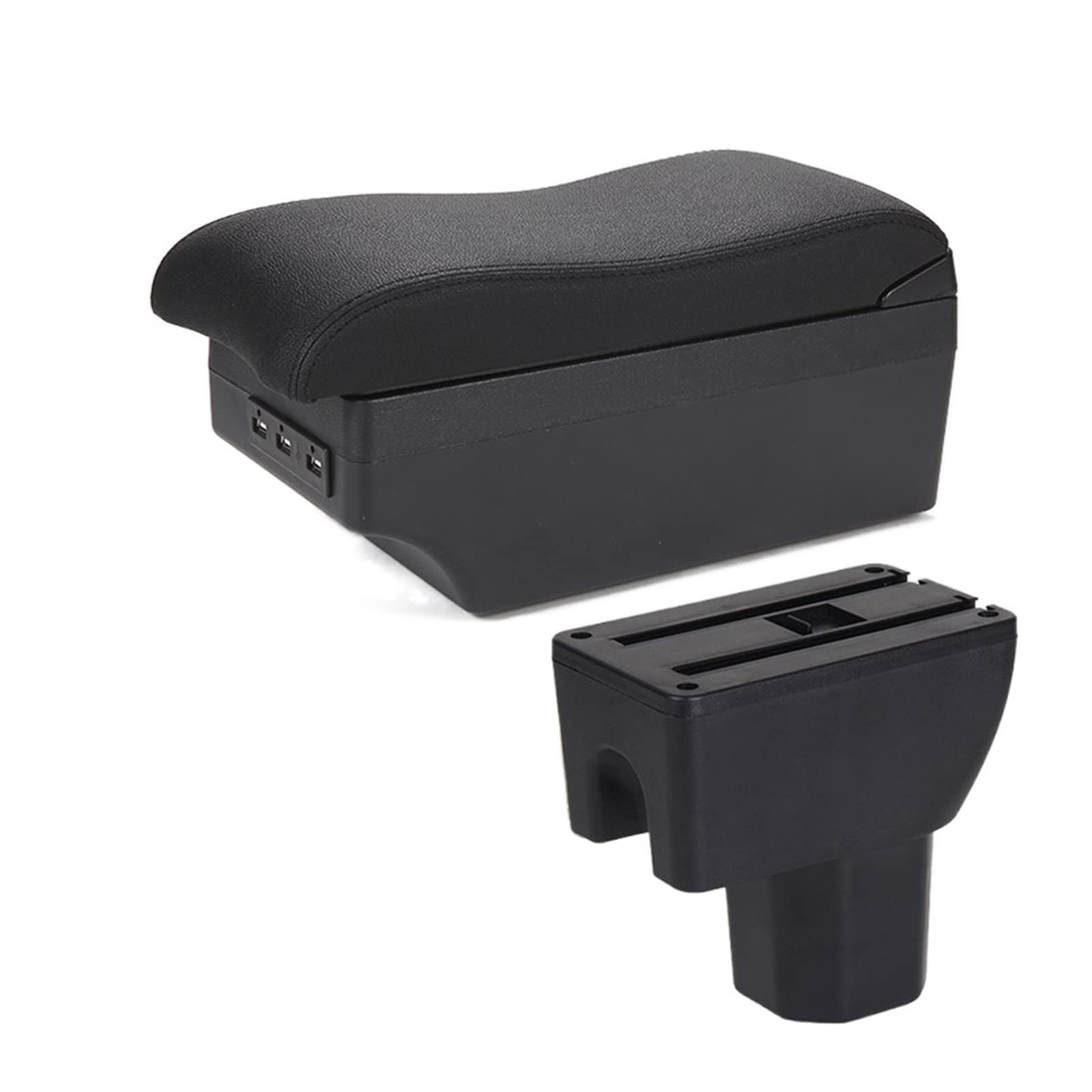 Baiqimv For Suzuki For Ignis Car Armrest Box Retrofit Parts Interior Details Storage Box With USB Center Console Armrest Box(A2 7USB)