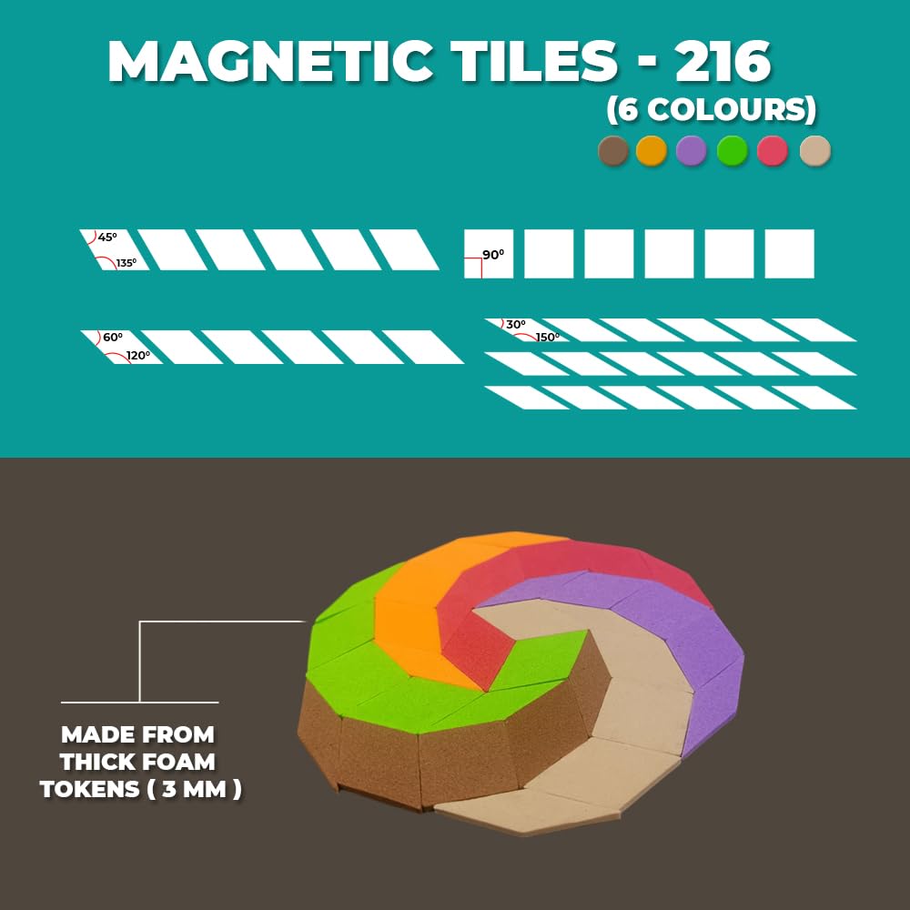 Magnalogix Magnetic Kaleidoscope Mandala Art Puzzle Game for Kids 7-12 3