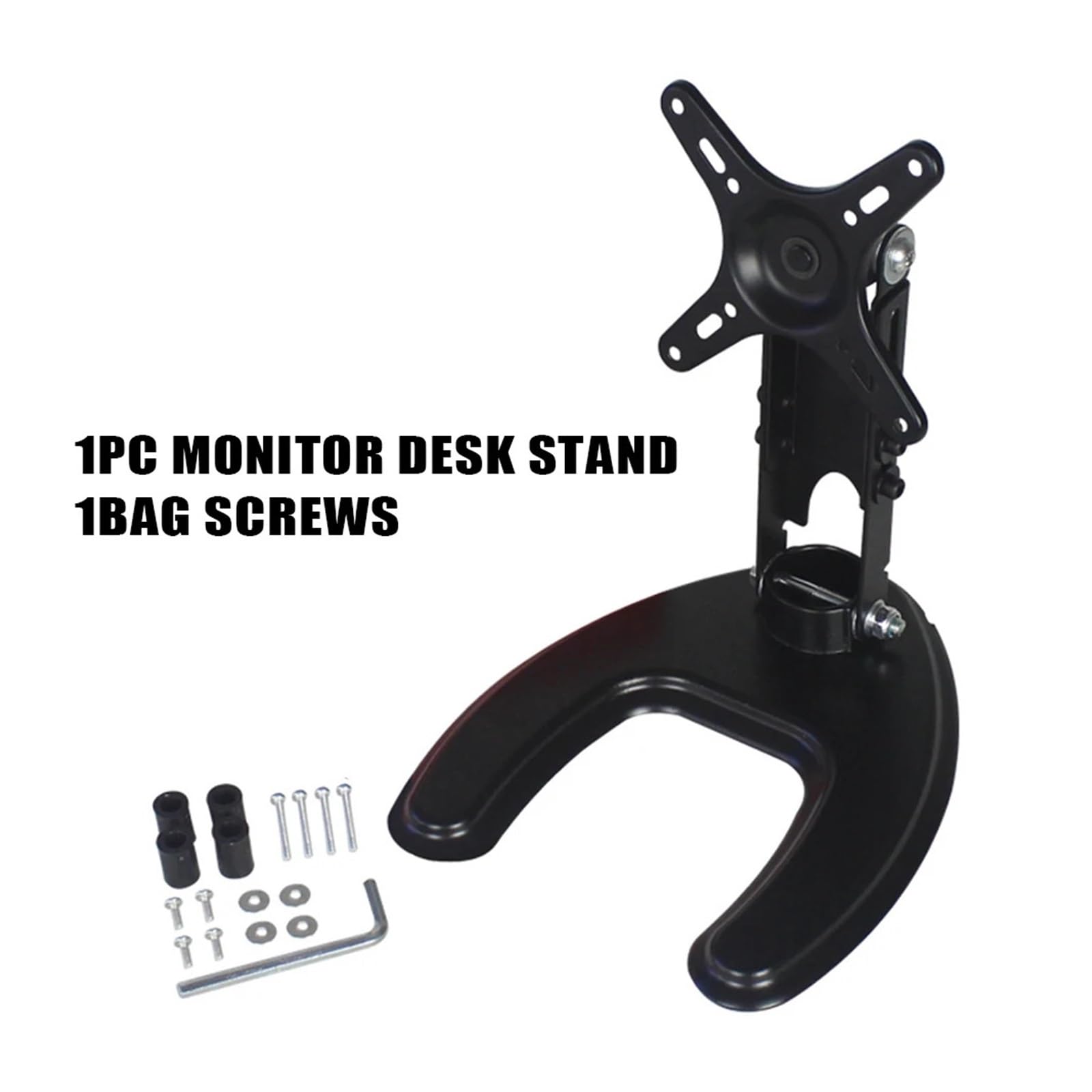 Support de Bureau Rotatif for écran LCD en Alliage d'aluminium, Support réglable en Hauteur