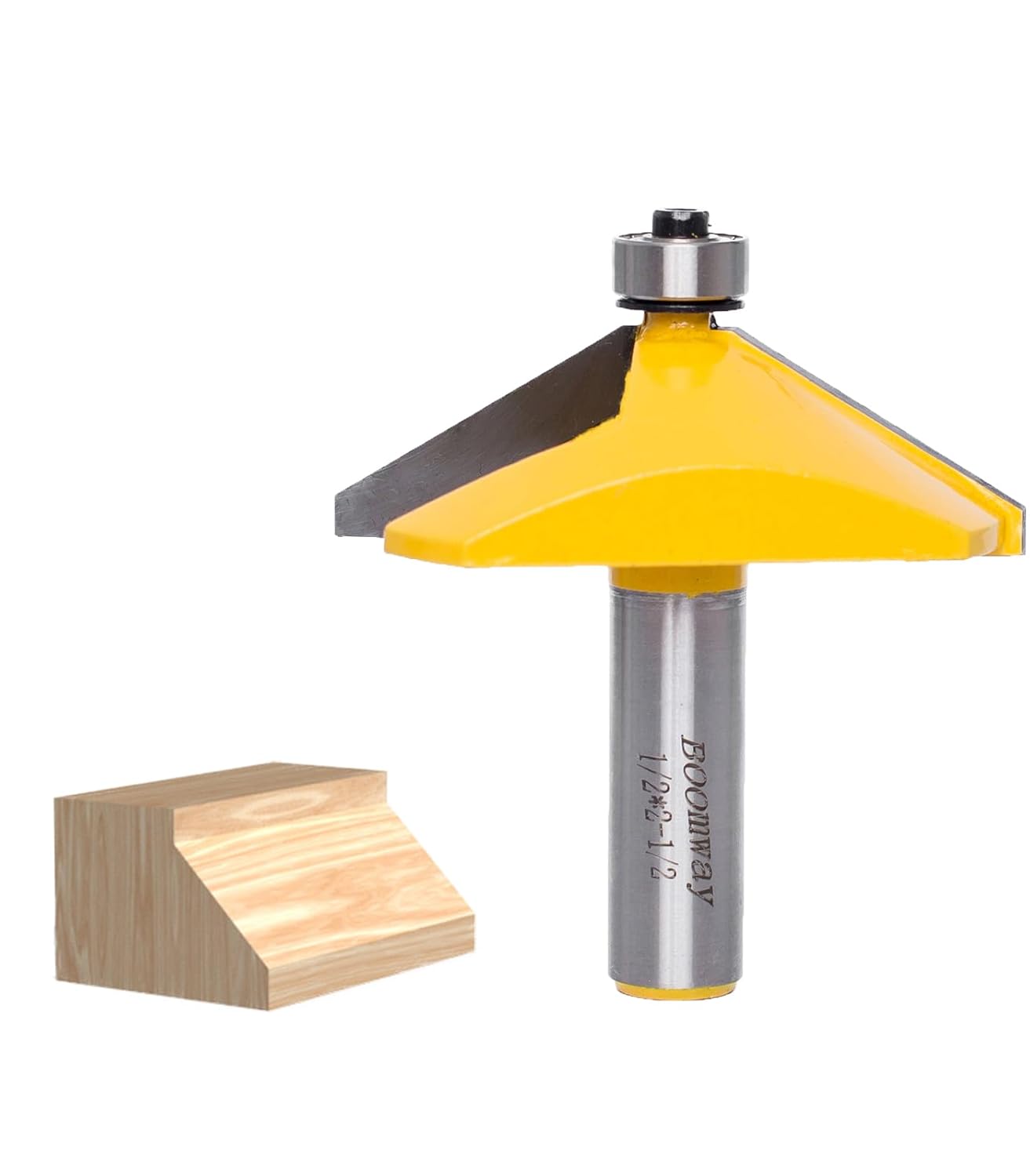 Chamfer Router Bits, Bevel Edge Forming(60°-9/16''length-1/2''Shank)