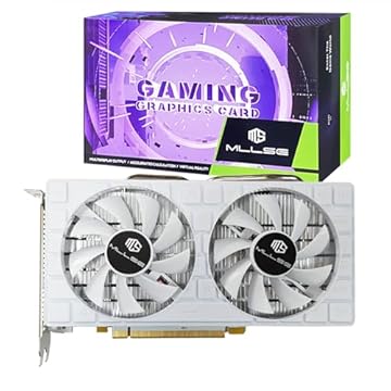 Mllse Placa gráfica RX580 8 GB 2048SP, placa gráfica de computador GDDR5 256bit com duas ventoinhas 1284 MHz, placa gráfica para jogos PCI Express 3.0, DVI HDMI DP Desktop