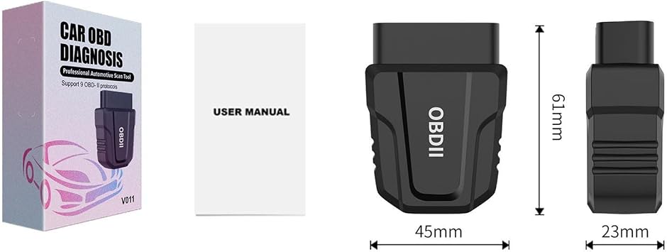 Bluetooth OBD2 Scanner Diagnostic Tool, Car Code Reader OBDII/EOBD Scanner with Reset, BT5.4 Diagnostic Scan Tool for All Cars After 1996