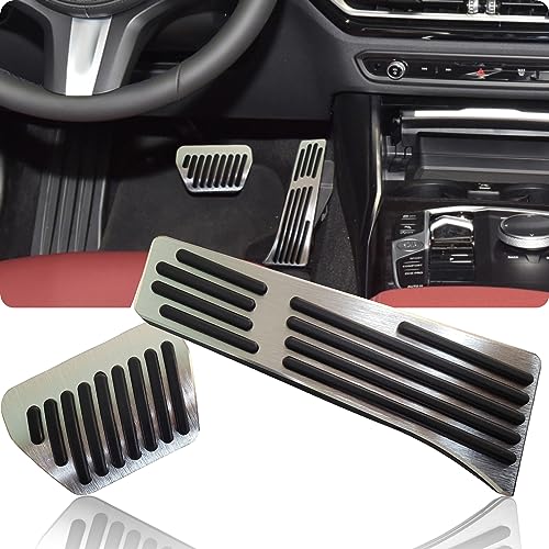 Vinzecle Anti-Slip Performance Foot Pedal Pads kit Compatible with BMW