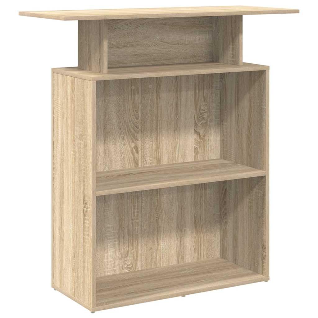 vidaXL Mostrador de recepción Roble Sonoma 100x40x104 cm Madera de ingeniería
