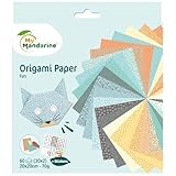 MY MANDARINE OR513C - Un paquet de 60 feuilles Origami 20x20 cm 70G (30 motifs x 2 feuille...
