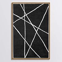 Framed Canvas Wall Art Black and White Style Canvas Prints Home Artwork Decoration for Living Room,Bedroom - 16x24 inches