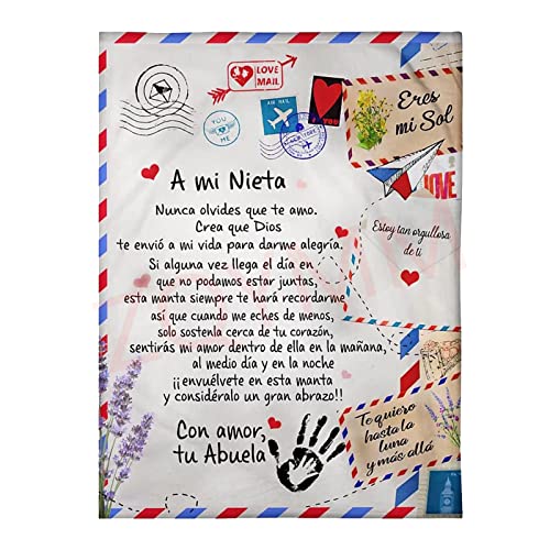Mantas De Franela Suave Personalizada, Manta Para Mi Nieta Carta De Abuela Fuzzy Throws Blanket,Manta Para Sofá,Mantas De Oficina Nieta Regalos De Cumpleaños Navidad,Abuela A Nieta10,150 200cm Mantas De Franela Suave Personalizada, Manta Para Mi Nieta Carta De Abuela Fuzzy Throws Blanket,Manta Para Sofá,Mantas De Oficina Nieta Regalos De Cumpleaños Navidad,Abuela A Nieta10,150 200cm