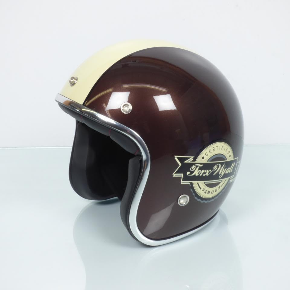 TORX Casque Moto WYATT FAMOUS PEARL BROWN : XS
