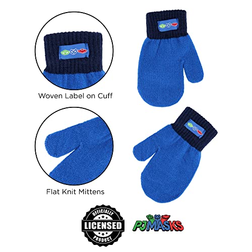 Image of PJ Masks Boys Winter Accessory Hat And Mittens Set, Toddler Beanie For Kids Ages 2-4