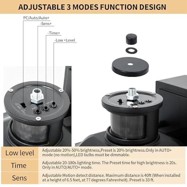 Porch Light Outdoor Lantern Wall Light Industrial with Rustic Wood-Like Finish