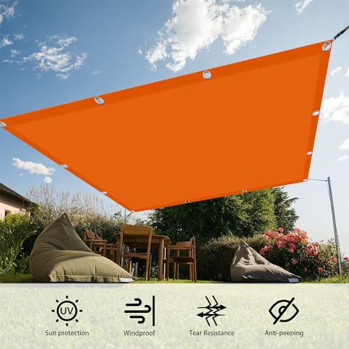 Voile d'ombrage orange 1.5x6m imperméable et toile robuste de terrasse - 4