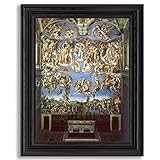 The Last Judgement by Michelangelo Framed Print Poster Wall Art Decor | Fine Artwork Painting Reprod