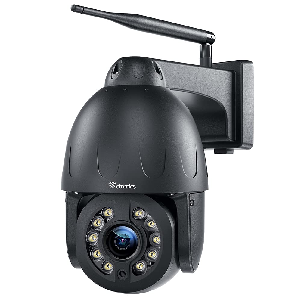 Sponsored Ad - 5MP Outdoor PTZ Security Camera 16X Optical Zoom, Ctronics Auto Tracking WiFi IP Camera Surveillance Cam wi...