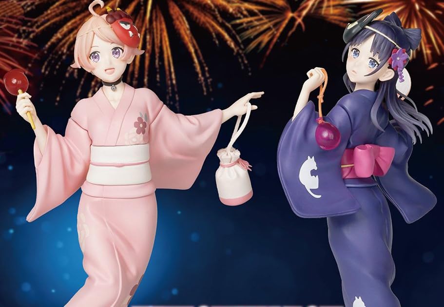 Amazon.co.jp: 若月ニコ & 宮尾音夢 浴衣 フィギュア TVアニメ