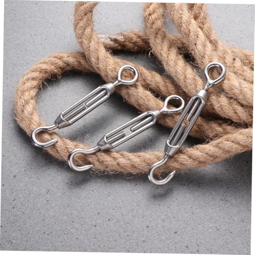 INOOMP 5 piezas Tensores para Cables de Acero Inoxidable 304 M5 Ajustables para Cerca, Sombra y Tienda miniatura 5